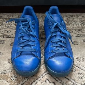 Adidas Stan Smith in blue leather with blue sole